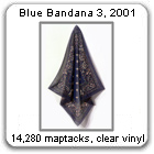 Blue Bandana 3, 2001, by Devorah Sperber