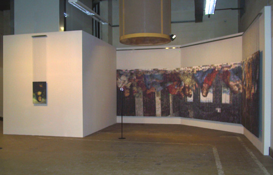Installation by Devorah Sperber, 26th Ljubljana Print Biennale, 2005, curated by Marilyn Kushner, Brooklyn Museum of Art