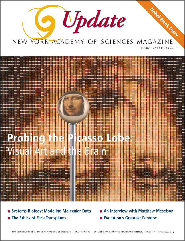 "Probing the Picasso Lobe: Visual Art and the Brain," Featuring Cover Photo of Work by Devorah Sperber and Article,  The New York Academy of Sciences Magazine, March/April 2006
