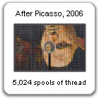 "After Picasso," Eye-Centered Portrait Series, by New York Artist, Devorah Sperber, 2006