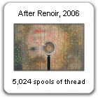 "After Renoir," Eye-Centered Portrait Series, by New York Artist, Devorah Sperber, 2006